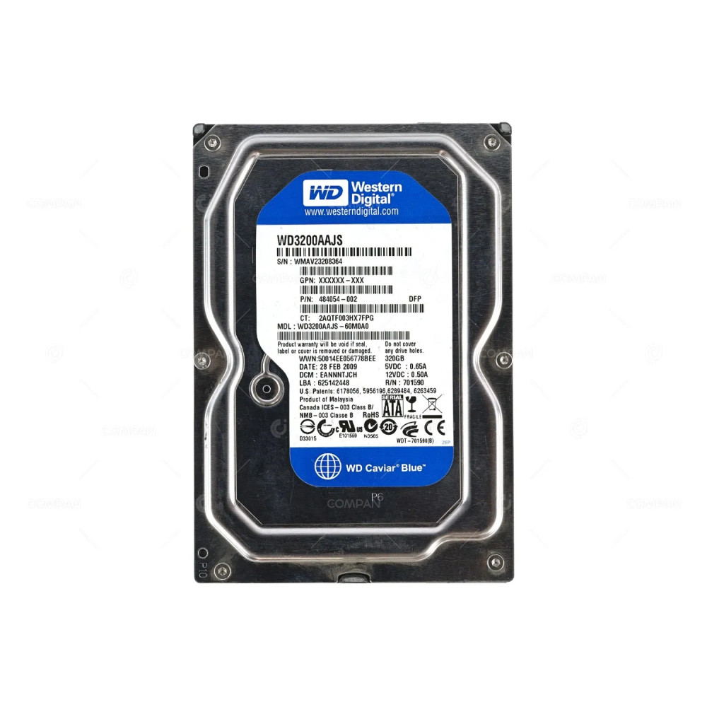 WD3200AAJS WD HDD 320GB  7.2K  SATA 6G  3.5" LFF